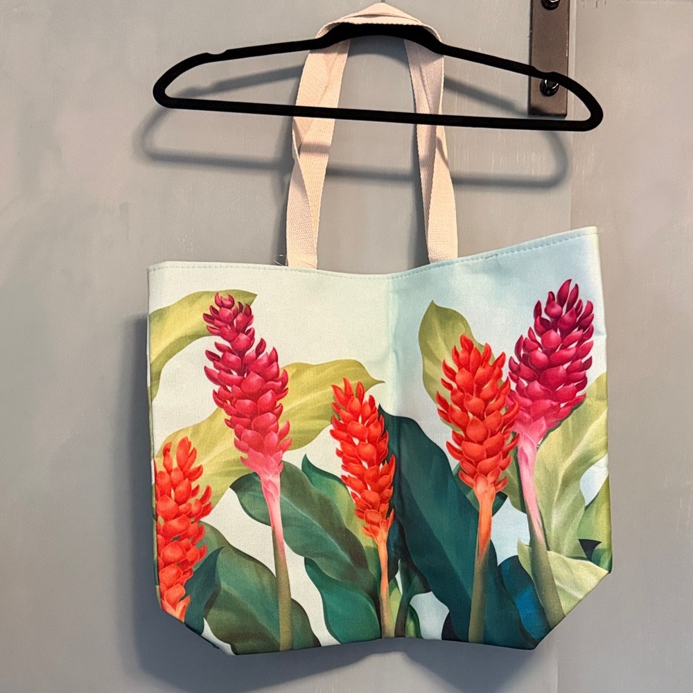 NWT Tropical Beach Tote Bag - Picture 3 of 4